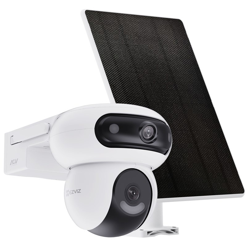IP kamera EZVIZ HB90 + 8W solárny panel biela