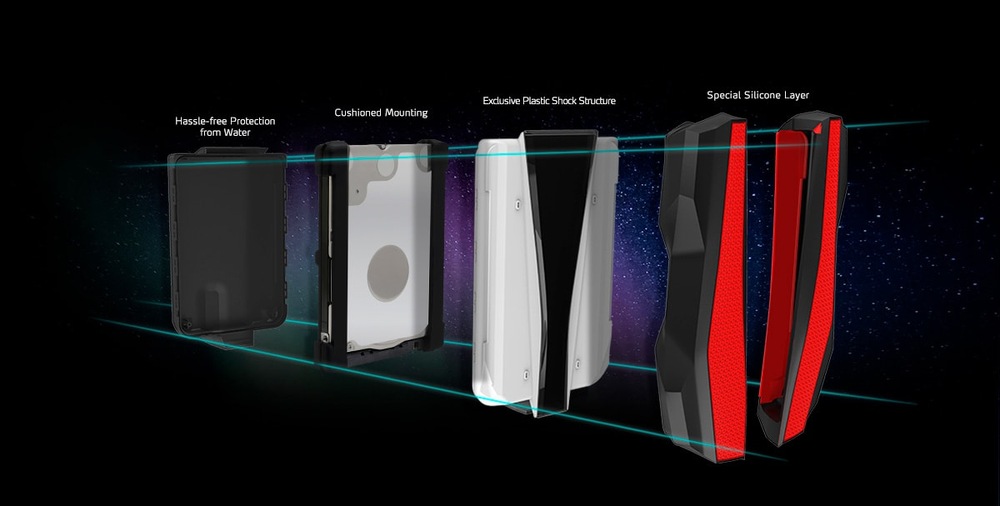 Externý pevný disk ADATA HD770G 2TB čierny