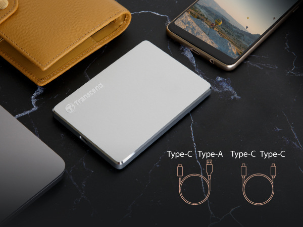 Externý pevný disk Transcend StoreJet 25C3S 2TB strieborný