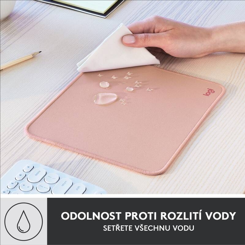 Podložka pod myš Logitech Mouse Pad Studio Series, 20 x 23 cm ružová Podložka pod myš Logitech Mouse Pad Studio Series, 20 x 23 cm ružová