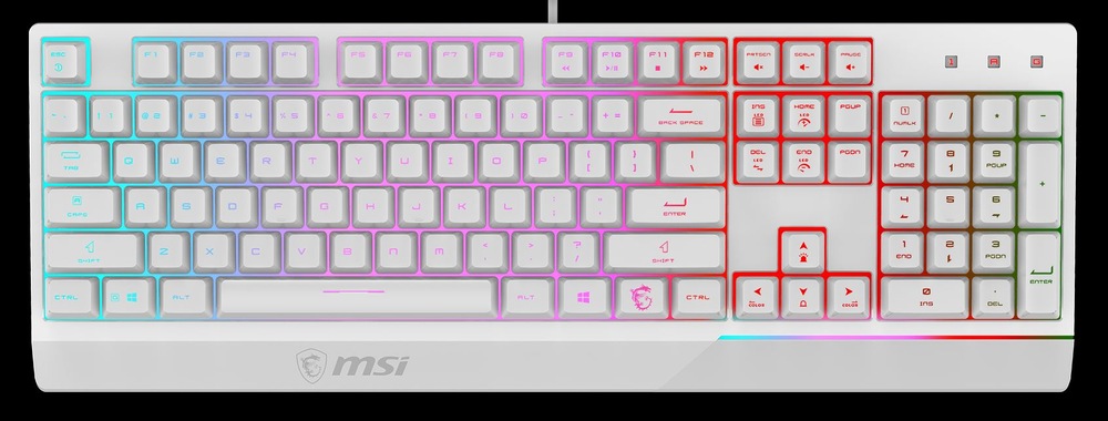 Klávesnica s myšou MSI Vigor GK30 COMBO, CZ+SK layout biela MSI Vigor GK30 COMBO SK+SK (S11-04SK305-CLA)