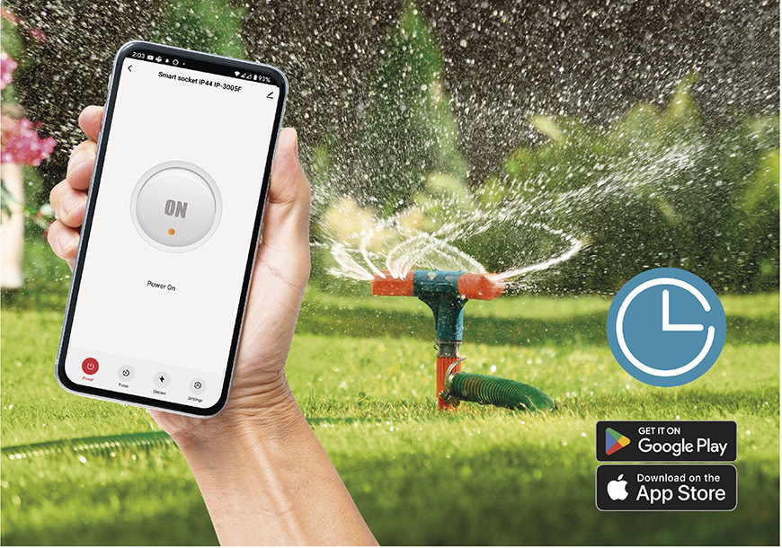 Inteligentná zásuvka EMOS GoSmart WiFi IP44 IP-3005F