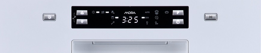 Umývačka riadu Mora SM 526C3 W biela Voľne stojaca umývačka Mora SM526C3W, biela, panel