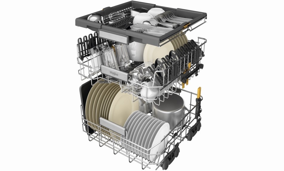 Umývačka riadu Whirlpool WH7IPC15BM60 MaxiSpace. Umývačka riadu 60 Whirlpool WH7IPC15BM60, vstavaná, flexibilita nakladania