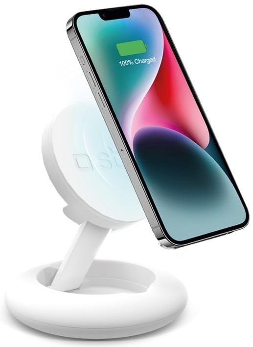 Bezdrôtová nabíjačka SBS MagSafe, USB-C, 10 W - biela