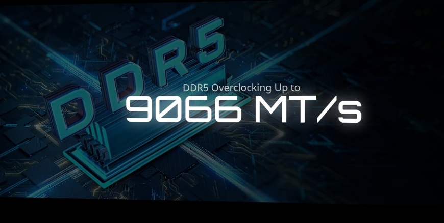Základná doska GIGABYTE B860M EAGLE Grafické znázornenie podpory pamätí DDR5 až 9066 MT/s pri Gigabyte B860 EAGLE WIFI6E