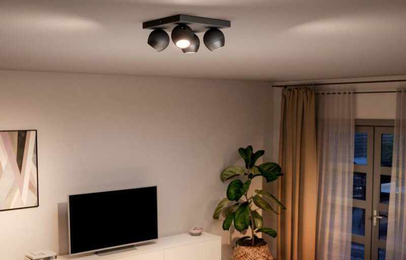 Bodové svietidlo Philips Hue Buckram White Ambiance 4 Spot čierne Bodové svietidlo Philips Hue Buckram White Ambiance 4 Spot čierne