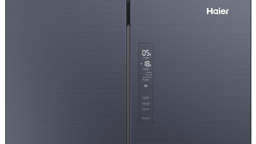 Chladnička s mrazničkou Haier HFW7720ENMB čierna