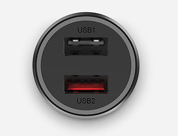 Adaptér do auta Xiaomi Mi 37W DualPort Car Charger čierny Adaptér do auta Xiaomi Mi 37W DualPort Car Charger čierny