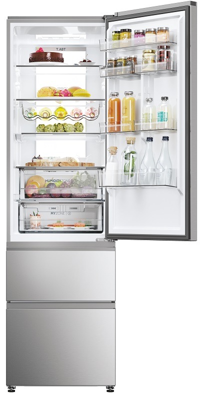 Chladnička s mrazničkou Haier HTW7620ANMG strieborná