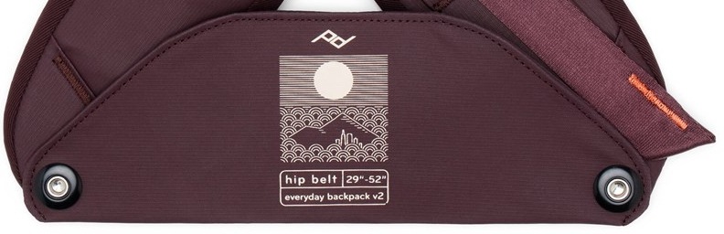 Bedrový pás Peak Design Everyday Hip Belt (v2) (29-52) vínový