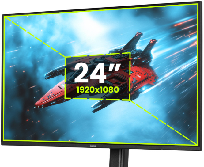 Herný monitor IIYAMA G-Master GB2471HS-B1 čierny Rýchly IPS panel monitora G-Master GB2471HS-B1