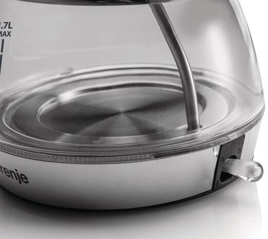 Rýchlovarná kanvica Gorenje K17GPD nerez/sklo Rýchlovarná kanvica Gorenje K17GPD nerez/sklo