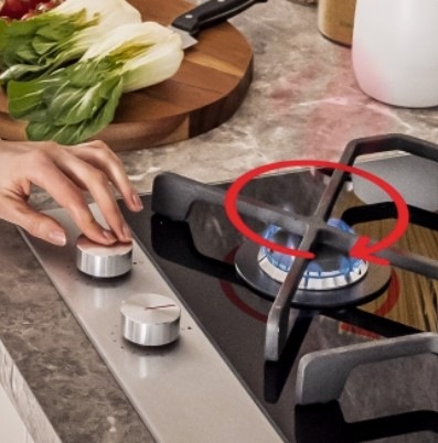 Plynová varná platňa Amica DP 6411 LZBG čierna