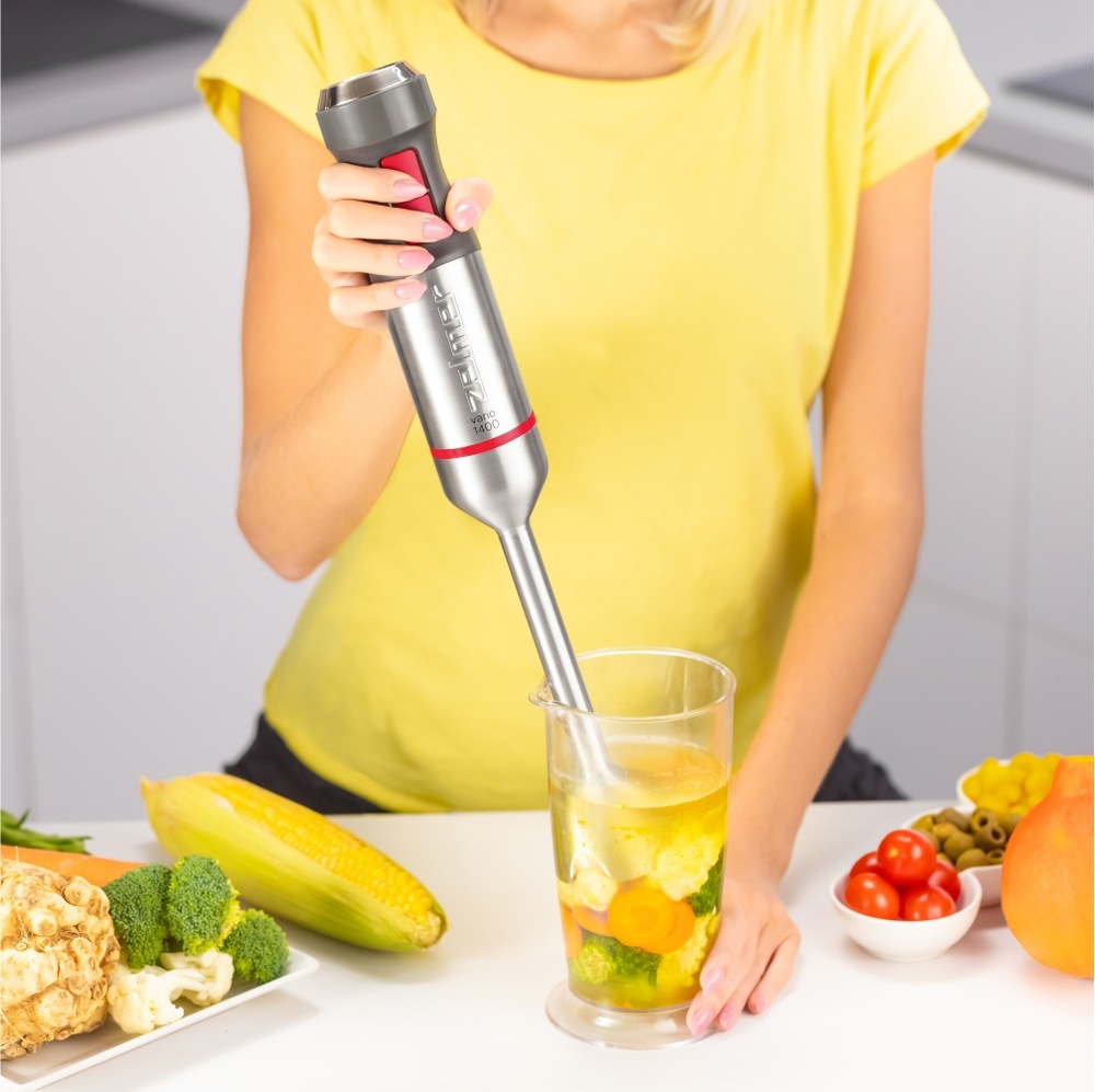 Ponorný mixér Zelmer ZHB4650 strieborný/červený Ponorný mixér Zelmer ZHB4650 strieborný/červený