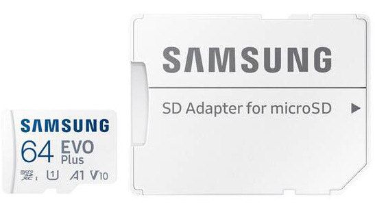 Pamäťová karta Samsung Micro SDHC EVO Plus 64GB UHS-I U1 (160R/30W) + SD adaptér