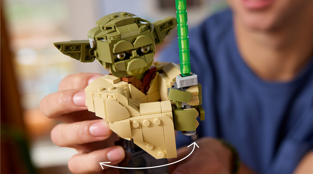 Stavebnica LEGO® Star Wars™ 75438 Busta Yody 399 dielikov ponúka dospelým fanúšikom kreatívne stavanie, ktoré môžu doplniť ďalšími modelmi zo sveta Star Wars.