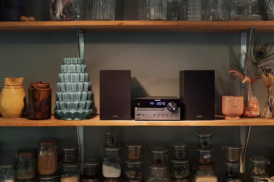 Mikro HiFi systém Philips TAM4505 čierny/sivý Mikro HiFi systém Philips TAM4505 čierny/sivý