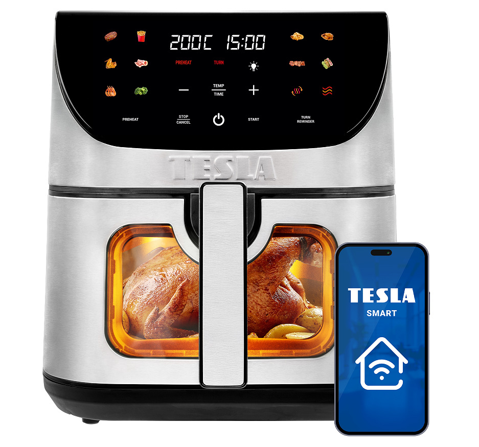 Fritéza teplovzdušná Tesla AirCook Q70 XXL WiFi Pro čierna/nerez Fritéza teplovzdušná Tesla AirCook Q70 XXL WiFi Pro čierna/nerez