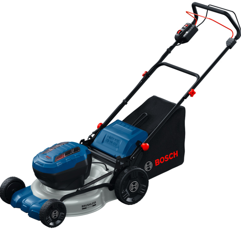 Akumulátorová rotačná kosačka Bosch Professional GRA 18V2-46SP s pojazdom, košom 60 l a batériami