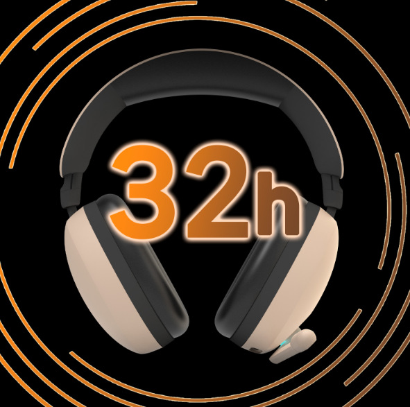 Headset Zalman ZM-HPS800W béžový Výdrž až 32 hodín slúchadiel Zalman ZM-HPS800W