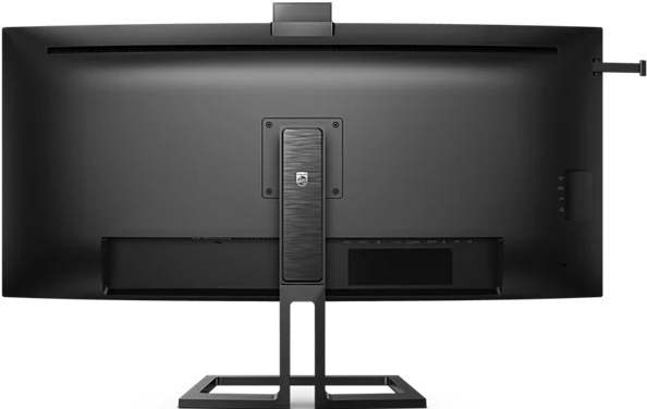 Monitor Philips 40B1U6903CH/00 čierny Zadný pohľad na Philips 40B1U6903CH/00 s ergonomickým stojanom a prehľadne rozmiestnenými portami