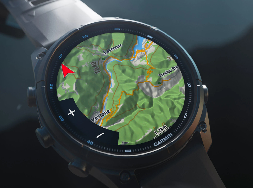 Inteligentné hodinky Garmin fēnix 9 Pro - 47 mm, AMOLED grafitová farba Garmin fénix 9 Pro majú farebné mapy TopoActive