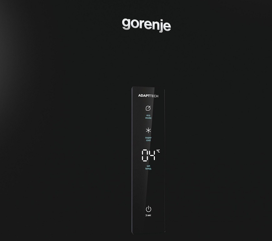 Voľne stojaca jednodverová chladnička Gorenje R619EABK6, čierna, ekonomická prevádzka