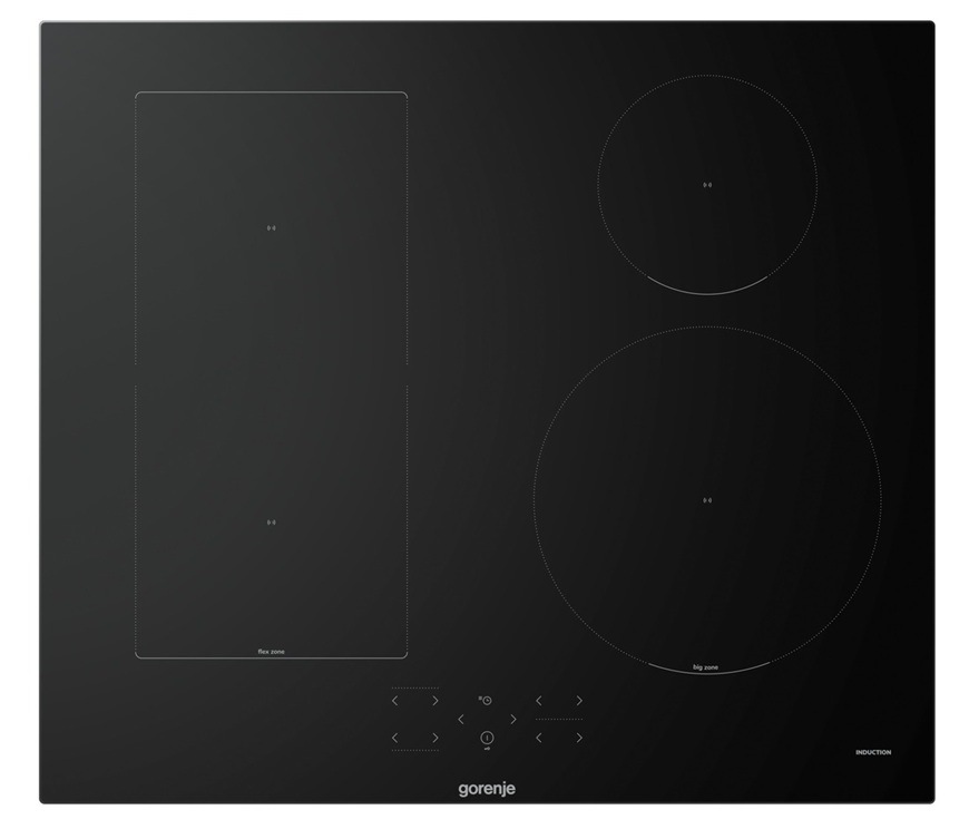 Indukčná varná doska Gorenje GI6431BFG v čiernom prevedení.
