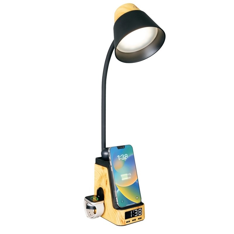 Stolová lampa Immax Ideal v béžovo-čiernej farbe.