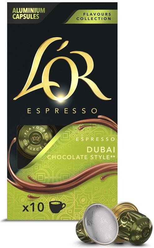 Kapsule L'OR Espresso Dubai Chocolate style v počte 10 ks v balení