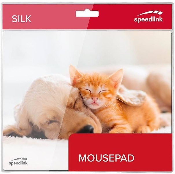 Podložka pod myš Speed Link SILK Dog & Cat, 23 × 19 cm