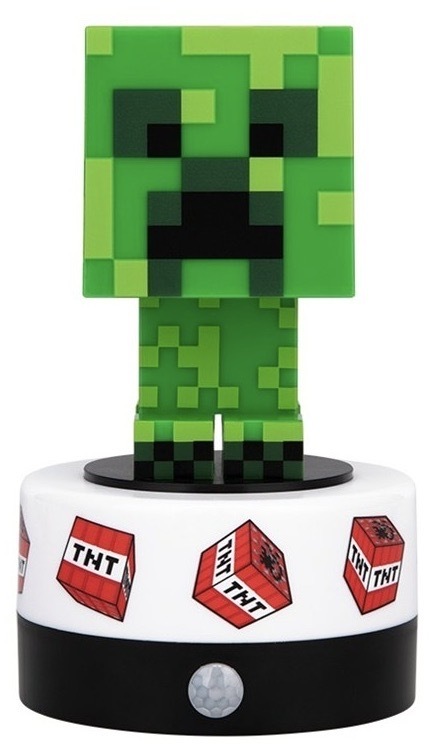 Dekoratívne LED Paladone Minecraft - Creeper, PIR biele/zelené