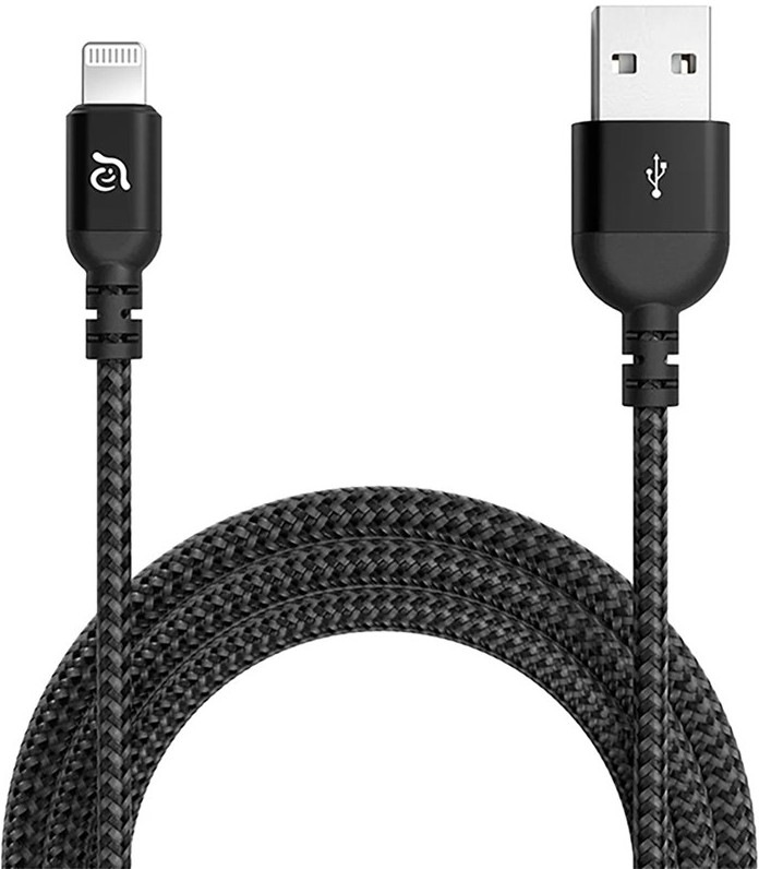 Kábel ADAM Elements AE PeAk III 200B USB-A/MFi Lightning s dĺžkou 1,2 m