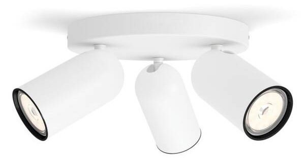Bodové svietidlo Philips Pongee, 3xGU10 biele