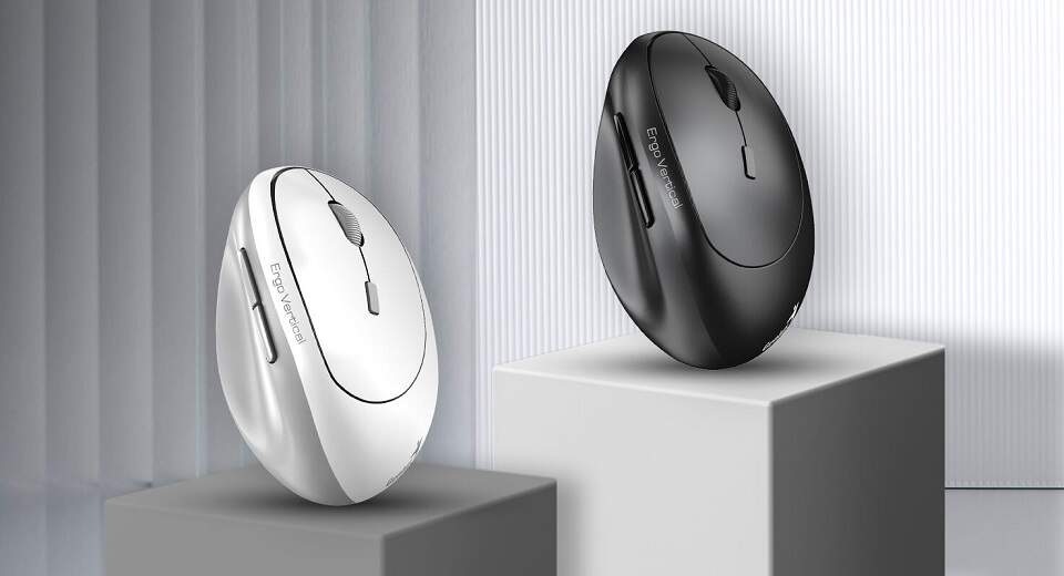 Myš Genius Ergo 8350S sivá/biela