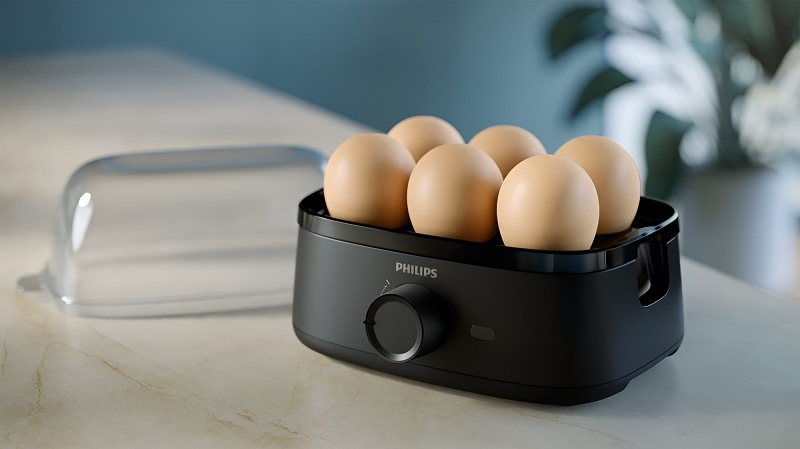 Varič vajec Philips Series 3000 HD9137/90 čierny Varič vajec Philips Series 3000 HD9137/90 čierny