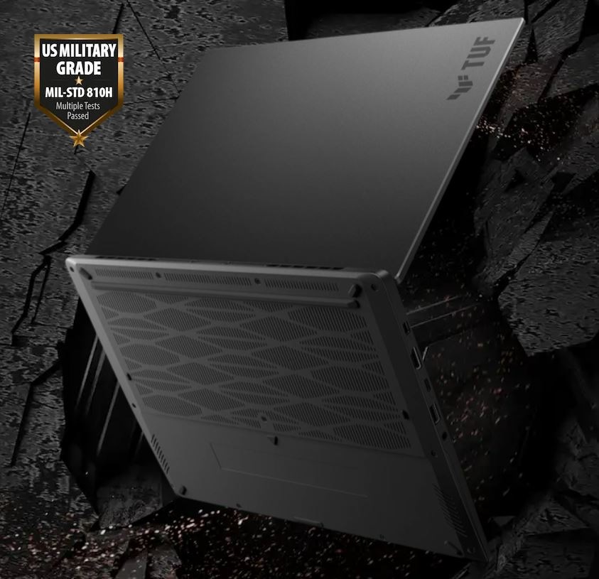 Odolný dizajn notebooku Asus TUF Gaming A14