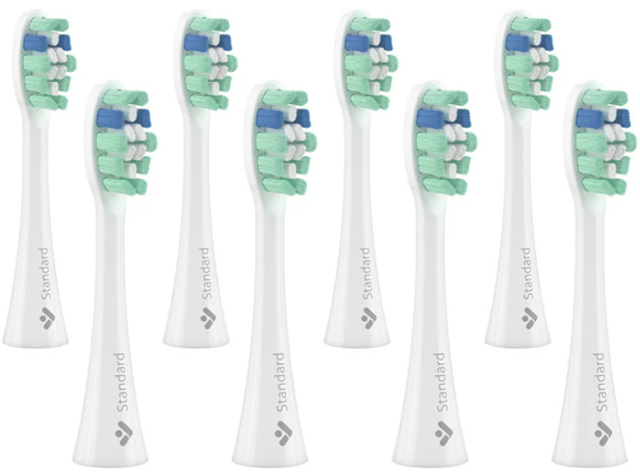 Náhradná hlavica TrueLife SonicBrush Clean-series heads Standard white 8 pack pre TrueLife SonicBrush Clean30 a Clean70 UV