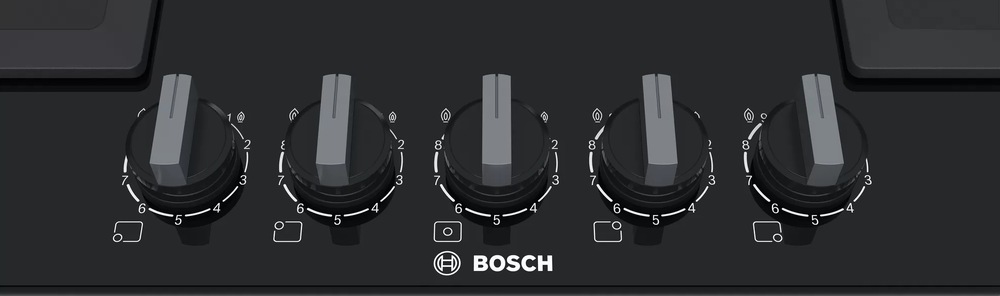 Plynová varná platňa Bosch Serie 6 PPQ7A6B20 čierna Plynová varná platňa Bosch Serie 6 PPQ7A6B20 čierna