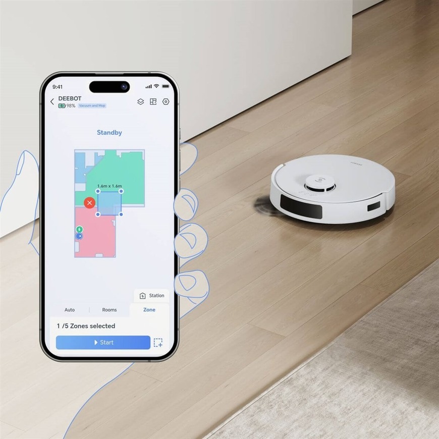 Robotický vysávač Ecovacs DEEBOT N20 PLUS WHITE biely Ecovacs DEEBOT N20 PLUS WHITE, biela + stanica