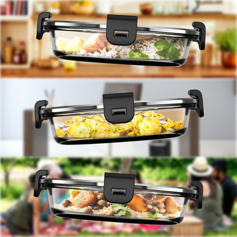Sada príslušenstva Tefal XA6130E0 Cook4me Batchcooking sklo Sada príslušenstva Tefal XA6130E0 Cook4me Batchcooking sklo