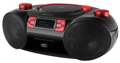 Rádioprijímač DAB+/CD GoGEN CDM 390 BTDABR čierny/červený