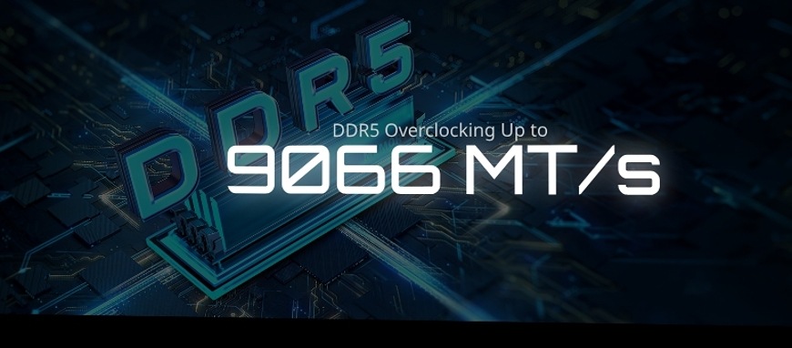 Základná doska GIGABYTE B860 GAMING X WIFI6E Ilustrácia podpory operačných pamätí DDR5 s pretaktovaním až 9066 MT/s