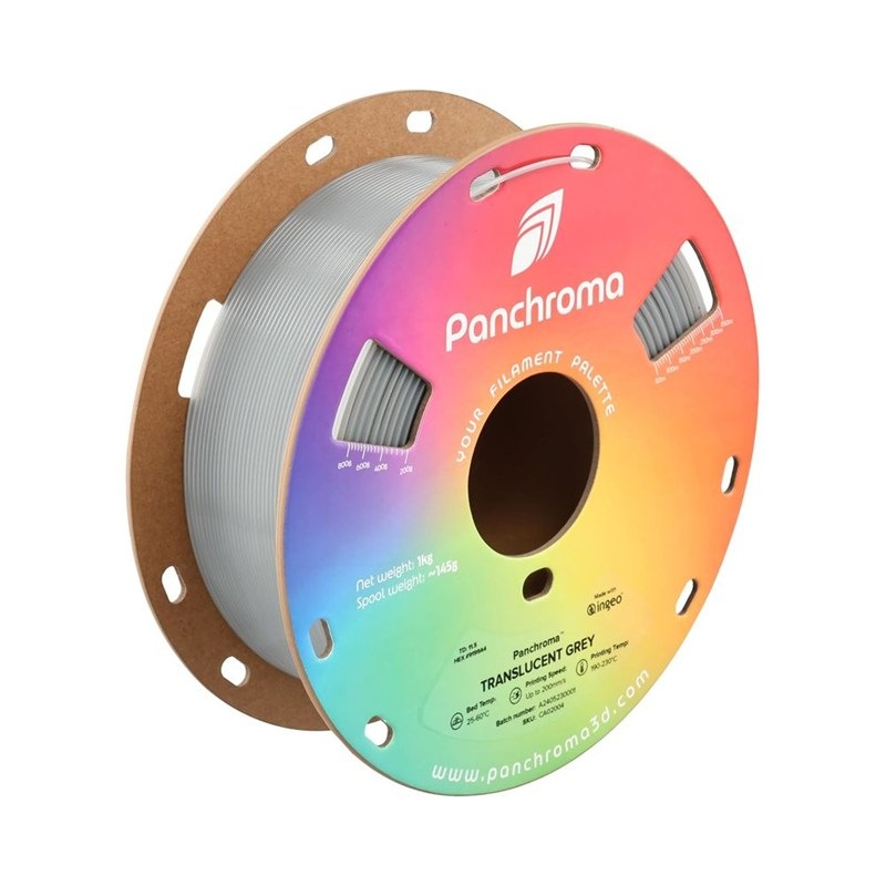 Filament Polymaker Panchroma PLA Translucent - šedá