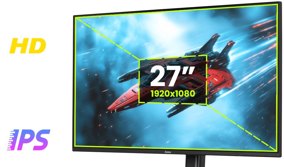 Herný monitor IIYAMA G-Master GB2771HSU-W1 biely Herný monitor IIYAMA G-Master GB2771HSU-W1 ponúka s 27" obrazovkou dosť miesta na hranie aj prácu, vďaka Full HD rozlíšeniu budú farby krásne ostré a prirodzené.