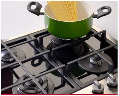 Plynová varná platňa Mora VDP 645 GX1 čierna/nerez Design tvrzeného skla