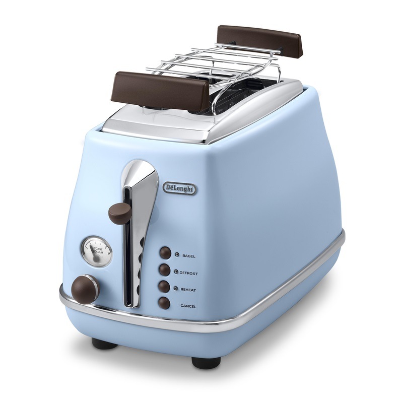 Hriankovač De'Longhi Icona Vintage CTOV2103.AZ modrý Hriankovač De'Longhi Icona Vintage CTOV 2103.AZ dvojštrbinový