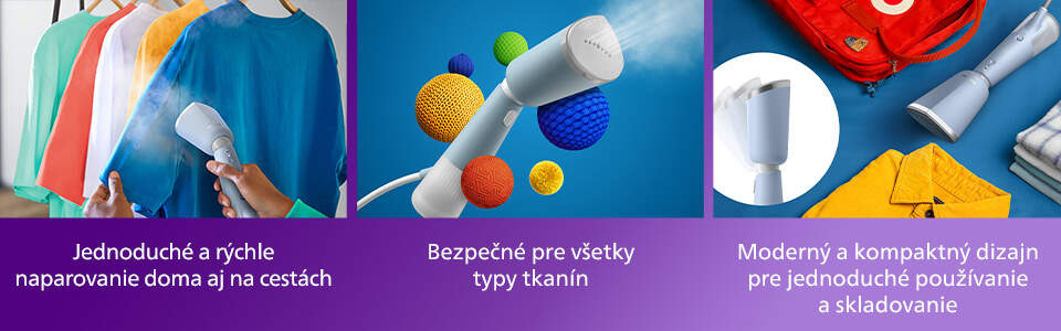 Ručný naparovač odevov Philips Series 5000 STH5020/20 modrý