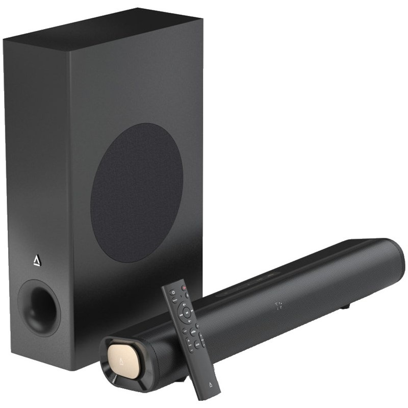 Soundbar Creative Stage Pro s dodávaným bezdrôtovým subwooferom, čierna farba